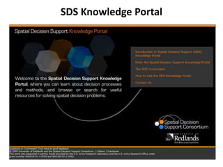 SDS Knowledge Portal 