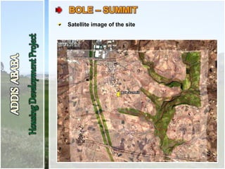 Satellite image of the site
 