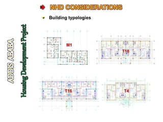 Building typologies
M1
T18
T16 T4
 