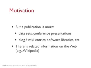 Linked Data in Scholarly Communication
