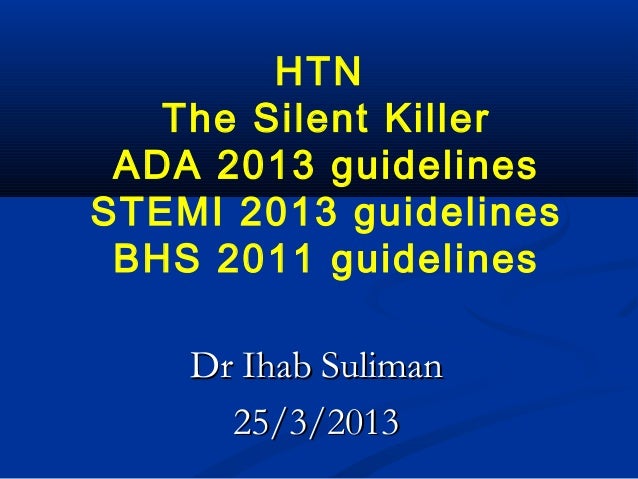 Hypertension The Silent Killer - 