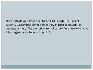 Aortic aneurysm imaging | PPTX