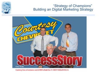 “ Strategy of Champions”  Building an Digital Marketing Strategy 
