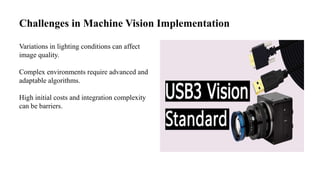 Machine Vision Applications in Robotics and Automation | PPTX