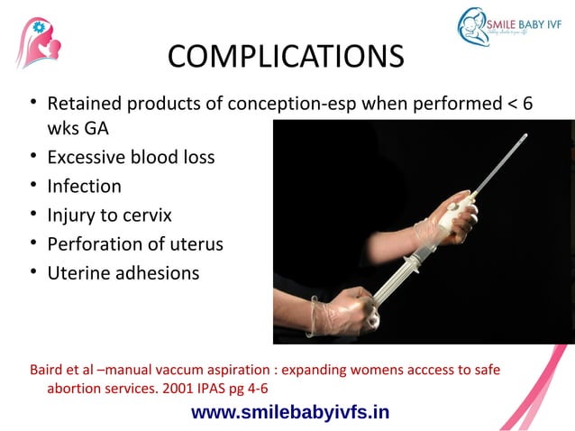 MVA in the management of first trimester abortions | ODP