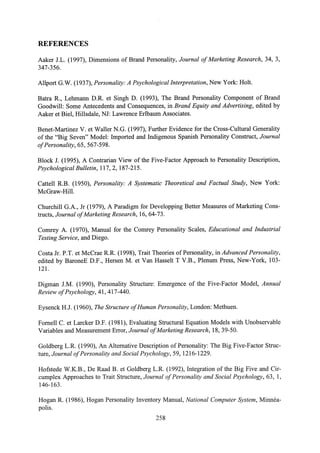 Aaker brand personality scale