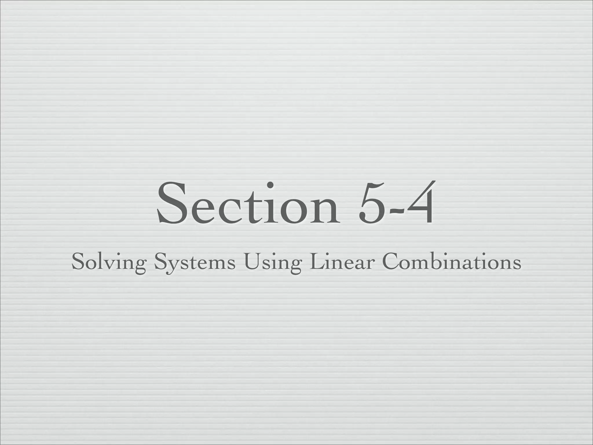 AA Section 5-4