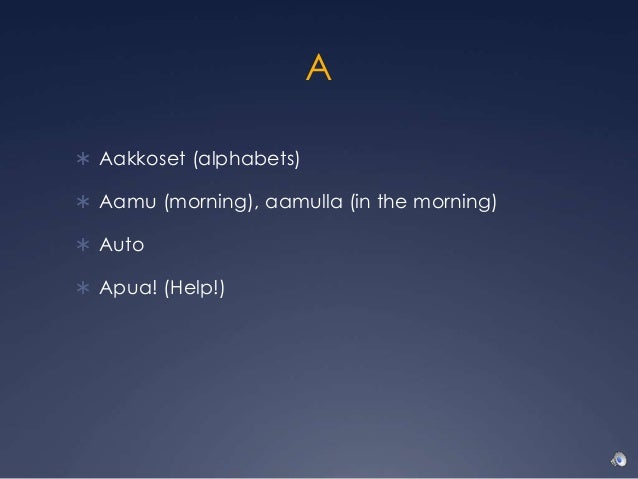 aakkoset dating g