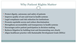 Presentation on legal rights of patient in hospital | PPTX