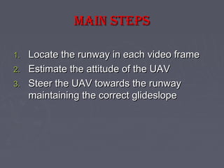 Uav Step Autonomous UAV Landing | PPT