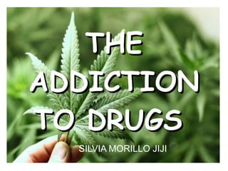THETHE
ADDICTIONADDICTION
TO DRUGSTO DRUGS
SILVIA MORILLO JIJI
 