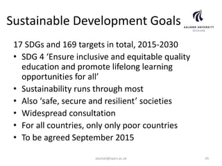 Sustainable development goals and digital inclusion for learning | PPTX