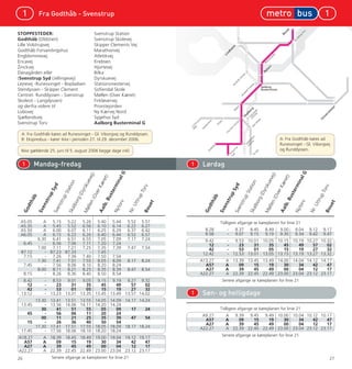Aalborg Køreplan - 2006|2007 - Nordjyllands Trafikselskab | PDF
