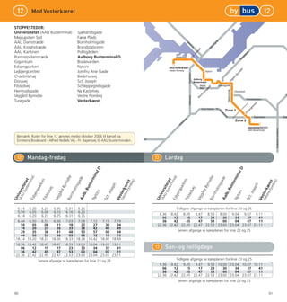 Aalborg Køreplan - 2006|2007 - Nordjyllands Trafikselskab | PDF
