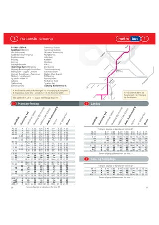 Aalborg Køreplan - 2007|2008 - Nordjyllands Trafikselskab | PDF
