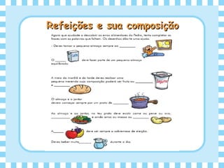 Refeições e sua composiçãoRefeições e sua composição
 