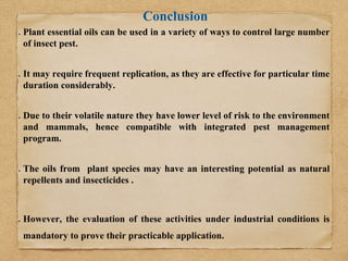 Role Of Diatomaceous Earth (DE) And Essential Oils in the management Of ...