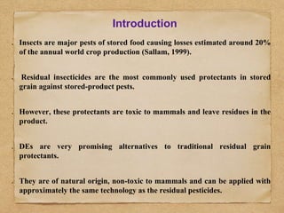 Role Of Diatomaceous Earth (DE) And Essential Oils in the management Of ...