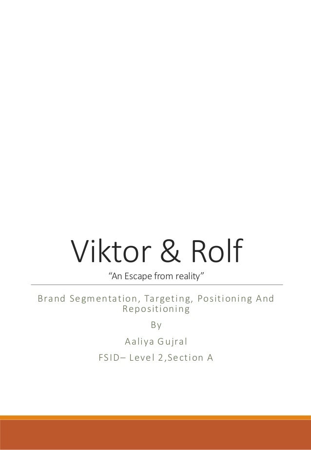 Viktor Rolf Stpr Marketing Project