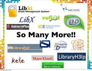 So Many More!!



Monday, July 25, 2011
 