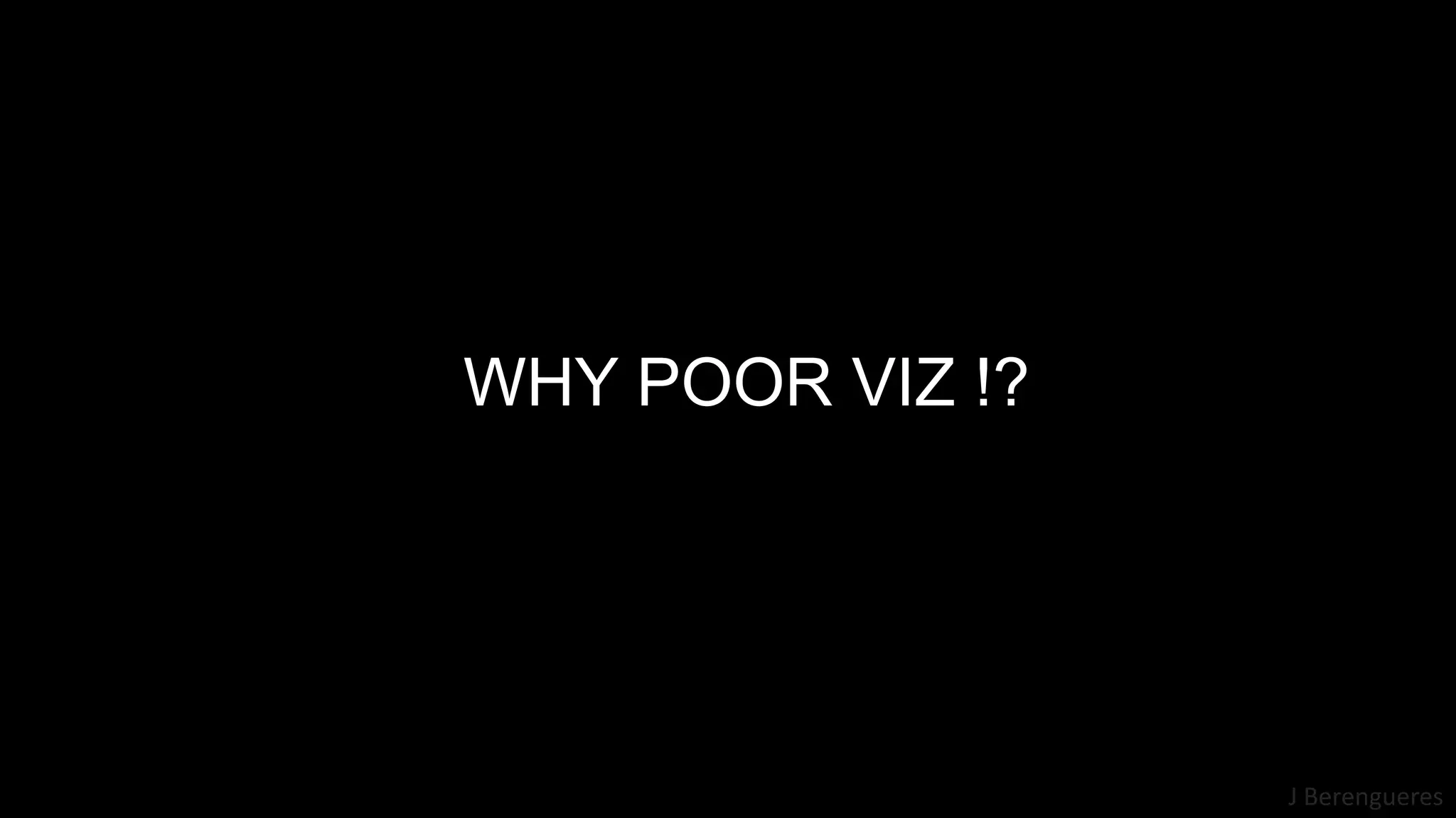 J Berengueres
WHY POOR VIZ !?
 