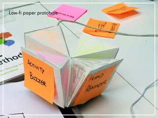 Low-fi paper prototype
 