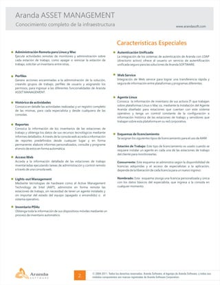 Aranda ASSET MANAGEMENT - Datasheet | PDF