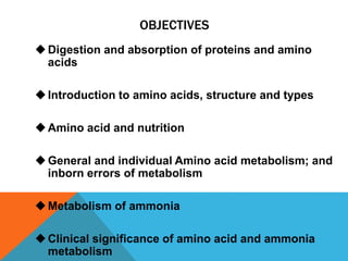 Amino acid metabolism | PPTX