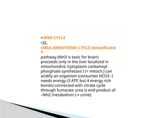 Amino acid metabolism occuring in the cells | PPTX