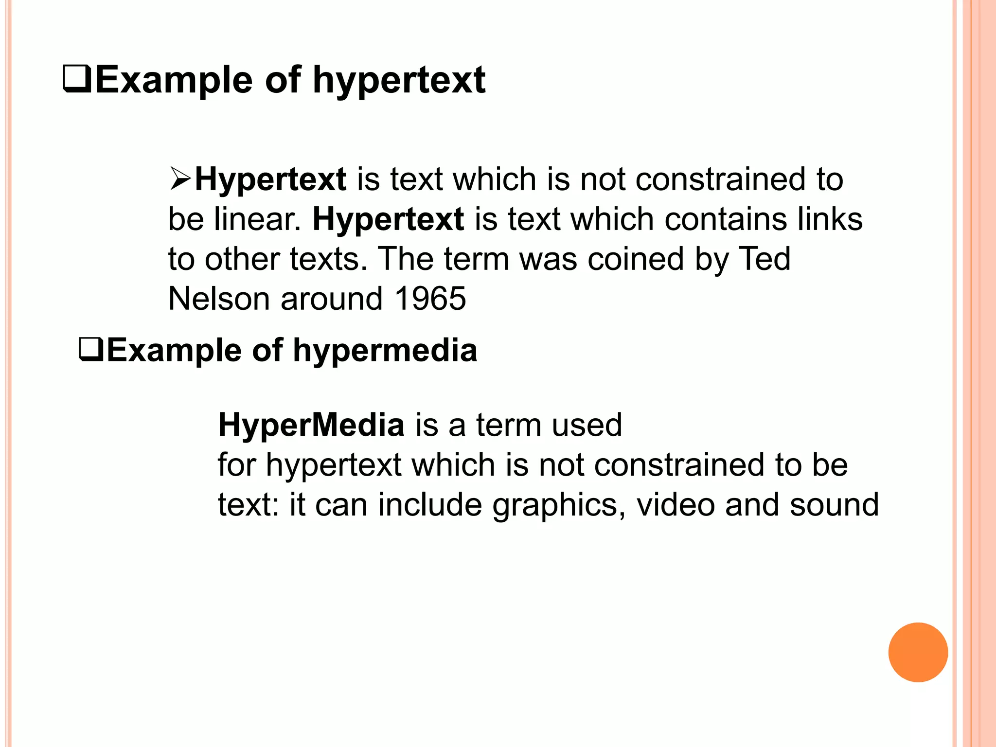 text in multimedia | PPTX | Web Design and HTML | Internet