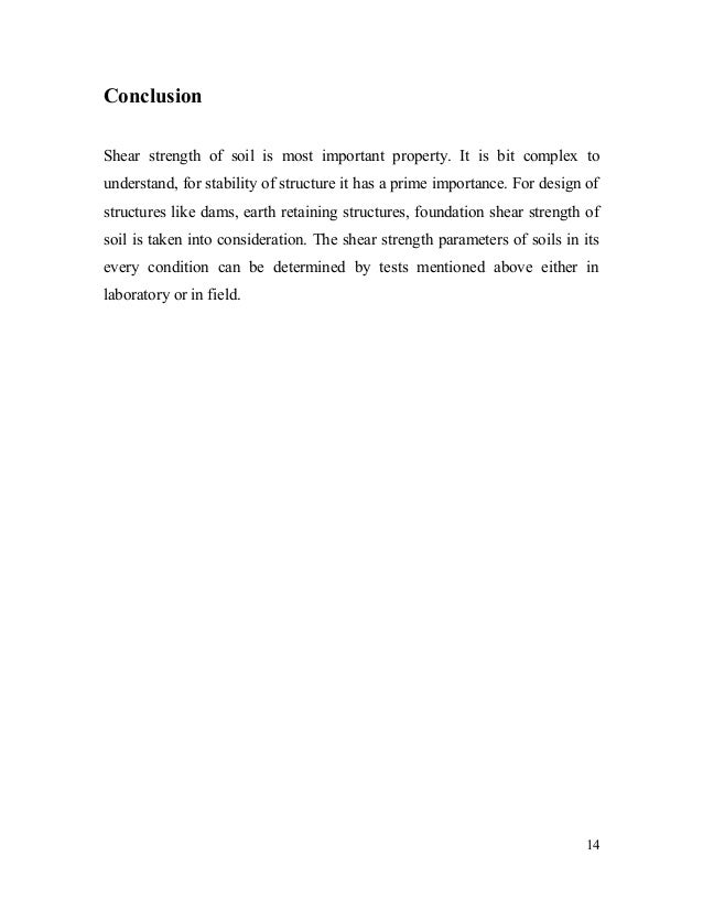 Shear Strength Of Soil