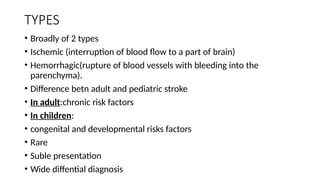 Comprehensive Overview of Paediatric Stroke: Types, Diagnosis, and ...