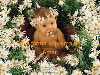 É a forma suprema de 
Amar, 
 