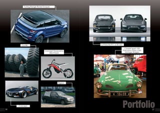 Coupé Sport VW
Karmann-Ghia chez
Vintage Wagen
Concept
Gonﬂé
Pigeon
Portfolio
Tuning Range Rover Evoque
Concept Husqvarna
électrique
3736
La Porsche 911 a 50 ans
 