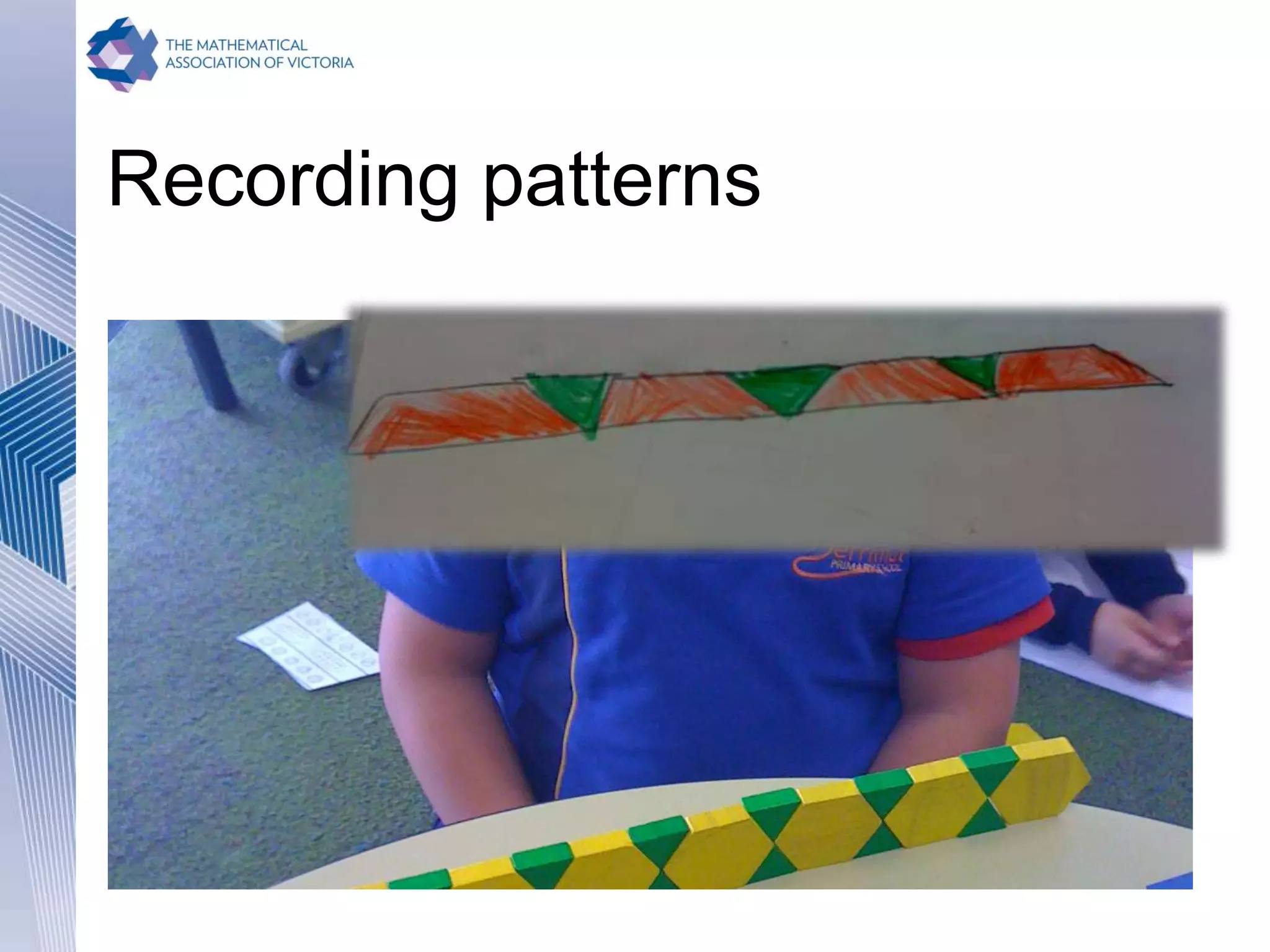 Recording patterns
 