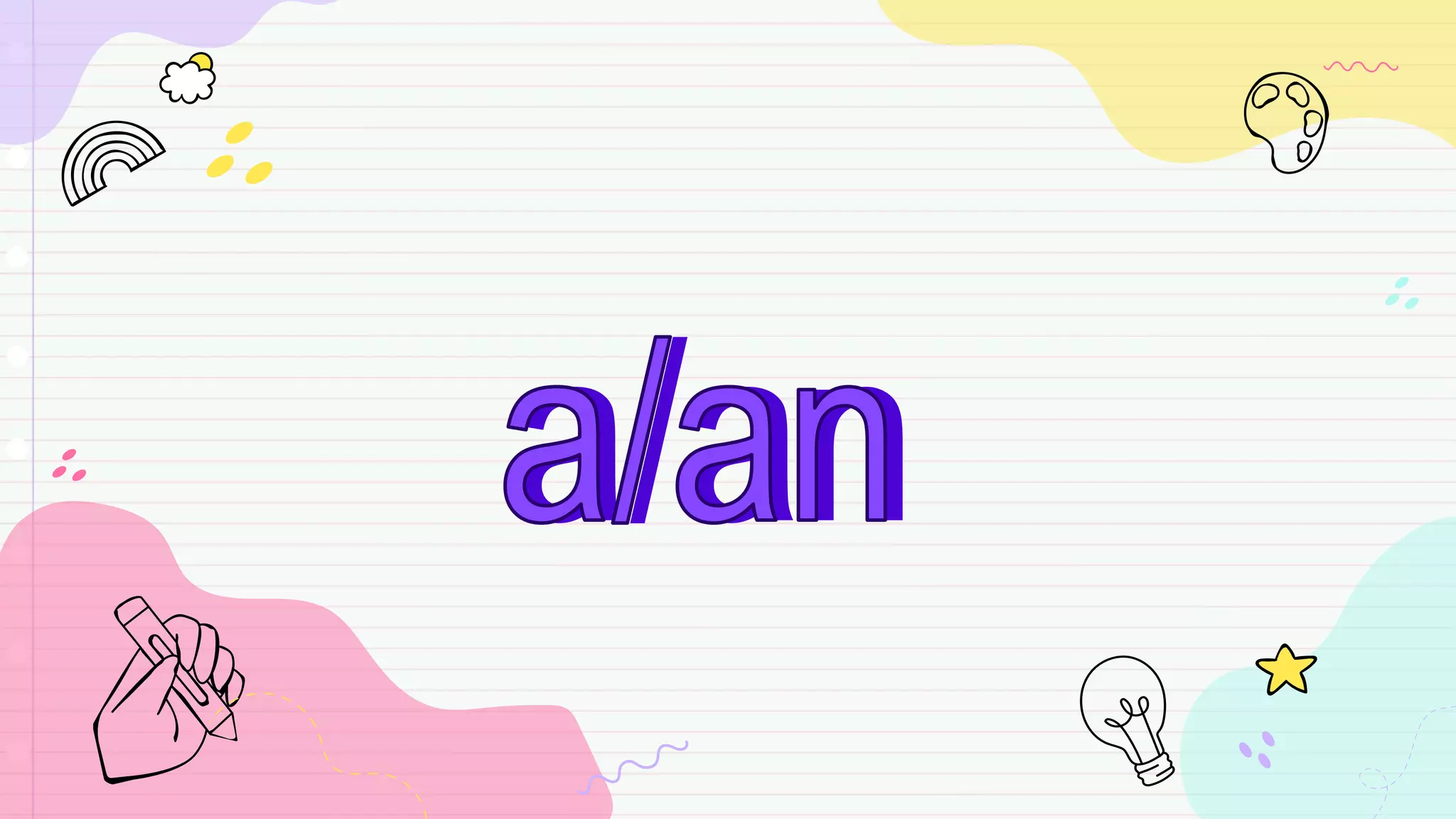 a/an