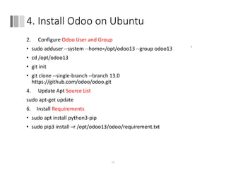 Instalasi Odoo ERP pada Ubuntu WSL di Windows | PDF