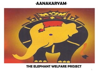 ‘   AANAKARYAM’




THE ELEPHANT WELFARE PROJECT
                               1
 