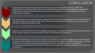 Eventrated Diaphragmatic Malformation | PPTX