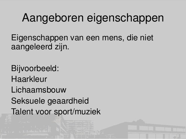 Aangeboren aangeleerdhoe leren mensen