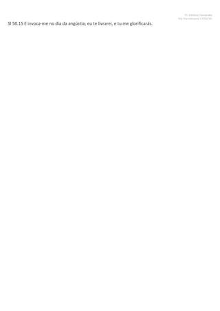Pr. Ednilson Fernandes
IEQ Vila Industrial 17/01/10.
Sl 50.15 E invoca-me no dia da angústia; eu te livrarei, e tu me glorificarás.
 