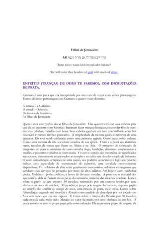 As Escrituras vertem vinho. O único livro do antigo Testamento que não menciona o 
vinho é o livro de Jonas. E tem uma razão. O vinho é uma figura que quando usada com 
o Espírito de Deus evoca uma de suas qualidades de caráter. Assim como o óleo, quando 
aplicado como representação do Espírito. O Vinho simboliza, em relação ao Espírito a sua 
presença NO INTERIOR, em especial sua Vida, sua Alegria. O óleo, igualmente, 
simboliza a unção, a MANIFESTAÇÃO EXTERNA, de modo mais amplo ao PODER 
do ESPÍRITO. Jonas foi um dos homens mais ungidos que já pisou este mundo. Tem algo 
a ver com o que ocorreu com ele lá no interior do peixe abissal que o engoliu. Para todos 
os efeitos, literal ou espiritualmente, Jonas é um MORTO que saiu das ÁGUAS e das 
profundezas para PREGAR aos mortos espirituais de Nínive. E sua pregação é tão 
poderosa que fazem 200.000 pessoas ou mais, chorarem, gritarem, clamarem a Deus sua 
graça, implorarem sua misericórdia e seu perdão. Três dias sem dormir, três dias sem para 
de falar. Três dias que transformaram pela primeira vez e última na história da humanidade, 
toda uma geração, toda uma nação. Impressionante. 
Mesmo assim, Jonas, o fez a base de óleo. Mas não de vinho. Ele ODIAVA aos ninivitas. 
Ele ansiava que eles o rejeitassem, para serem destruídos como Sodoma e Gomorra. Ao 
final da pregação fez um acampamento do lado de fora da cidade aguardando o fogo cair 
do céu e consumi-los pela sua descrença. Só que não aconteceu. Jonas possuía o chamado, 
a vocação, a unção e o poder. Mas não tinha a Alegria, o Amor espiritual ainda derramado 
em seu coração. Ele é um profeta do Velho Testamento que não possui ainda seu espírito 
REGENERADO. Mas não impedia que Deus através deles, operasse grandes sinais e 
maravilhas. Mas já mostra a profundidade do uso do Vinho nas Escrituras. 
A outra cena, antes de iniciar o assunto. Jesus recebe das mãos de um soldado, enquanto 
crucificado, uma esponja embebida em um tipo de vinagre misturado a especiarias, mirra e 
30 
 