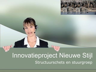 Innovatieproject Nieuwe Stijl
        Structuurschets en stuurgroep
 