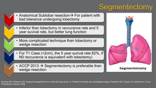 Surgical Management for Non Small Cell Lung Cancer | PPTX