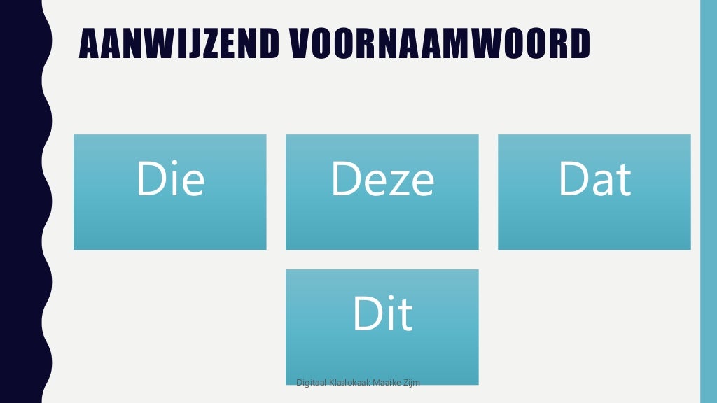 Aanwijzend voornaamwoord