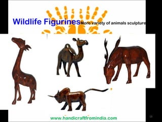 Wildlife Figurines More variety of animals sculptures  www.handicraftfromindia.com 