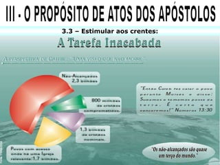 3.3 – Estimular aos crentes:
 