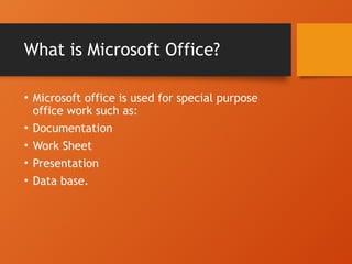 Microsoft Office-word,excel and access.pptx