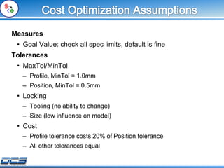 3DCS Advanced Analyzer and Optimizer for Tolerance Analysis | PPTX