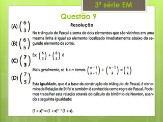 Questão 9
3ª série EM
Resolução
 